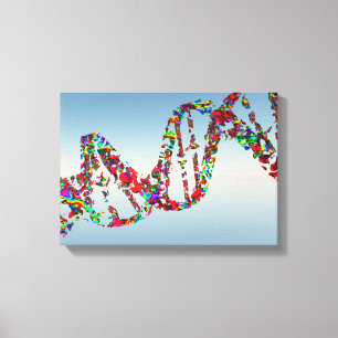 DNA-Strand Leinwanddruck