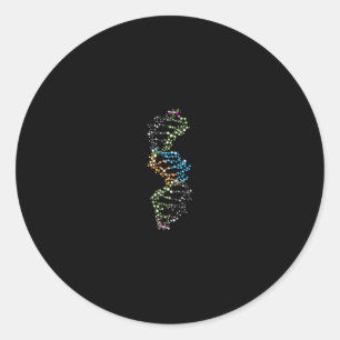 DNA-Strand Runder Aufkleber