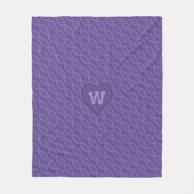 DNA Streifen Fleece Blanket (Vorderseite)