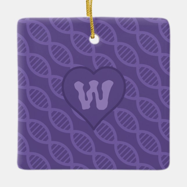 DNA Streifen-Ornament Keramikornament (Vorderseite)