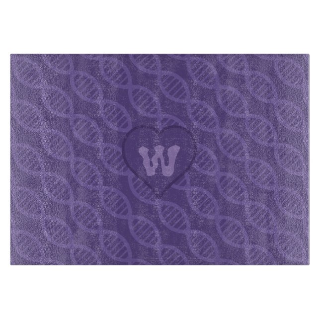 DNA Stripes Glasschneidplatte Schneidebrett (Vorderseite)