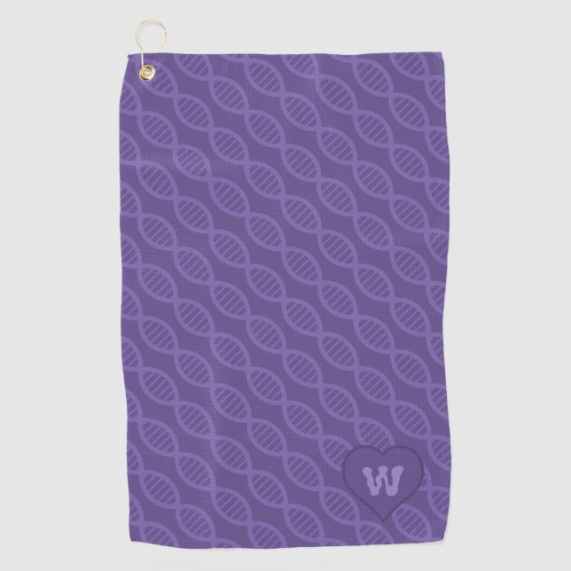 DNA Stripes Golf Handtuch (Vorderseite)