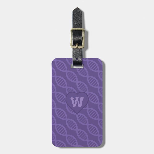 DNA Stripes Luggage Tag Gepäckanhänger (Vorderseite vertikal)