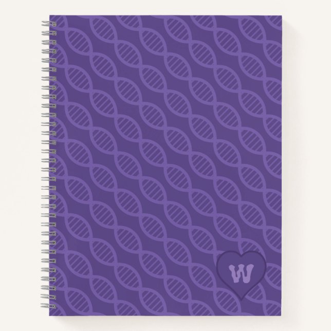DNA Stripes SpiralNotebook Notizbuch (Vorderseite)