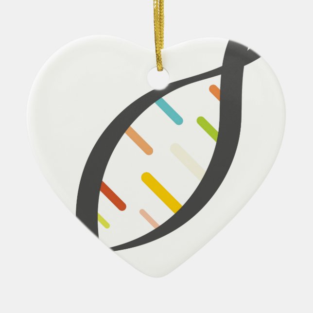 DNA-Test Keramik Ornament (Vorne)