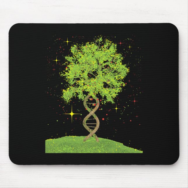 Dna Tree - Biologe Biologie Student Science Earth Mousepad (Vorne)