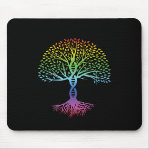 DNA Tree Farbige Meditation Yoga Zen Asana Geschen Mousepad