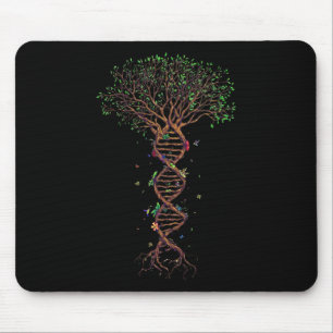 DNA Tree Genetic Funny Earth Day Pflanze A Tree Li Mousepad