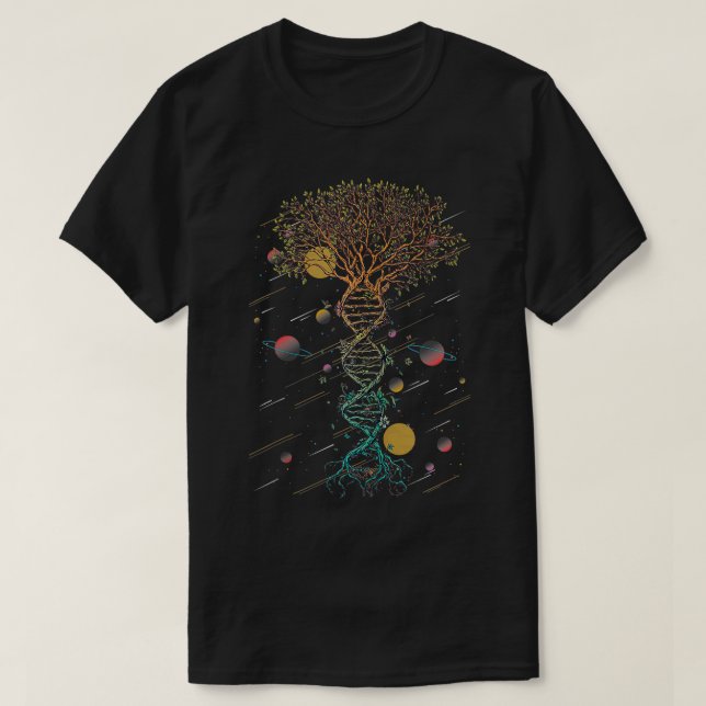 DNA Tree Life Biology Environment Science Genetics T-Shirt (Design vorne)