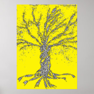 DNA-TREE oder -Baum des Lebens Poster