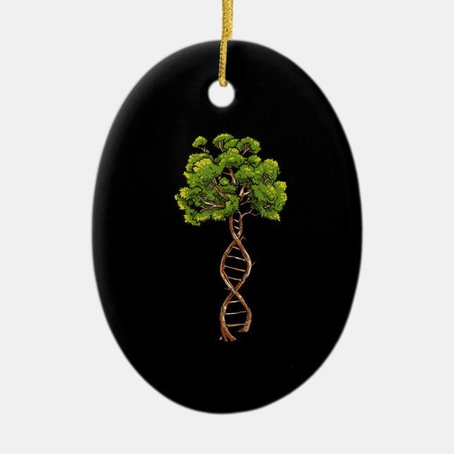 DNA Tree of Life Science Genetics Biology Environm Keramik Ornament (Vorne)