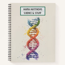 DNA und Wissenschaftsbuch Notizbuch