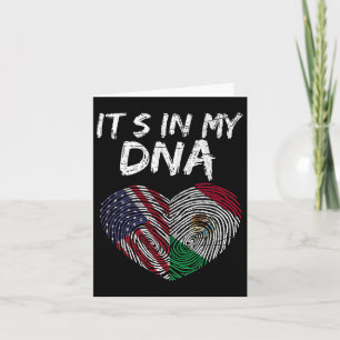 Dna Usa Flag Amerikanisch-mexikanische Flagge Mexi Karte