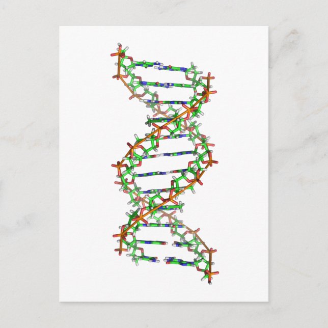 DNA - Wissenschaft/Wissenschaftler/Biologie Postkarte (Vorderseite)