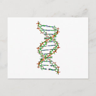 DNA - Wissenschaft/Wissenschaftler/Biologie Postkarte