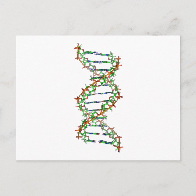 DNA - Wissenschaft/Wissenschaftler/Biologie Postkarte (Vorderseite)