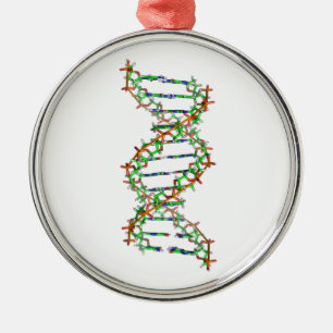 DNA - Wissenschaft/Wissenschaftler/Biologie Silbernes Ornament