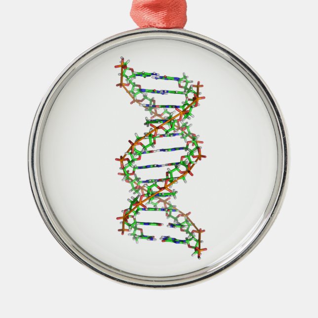 DNA - Wissenschaft/Wissenschaftler/Biologie Silbernes Ornament (Vorne)