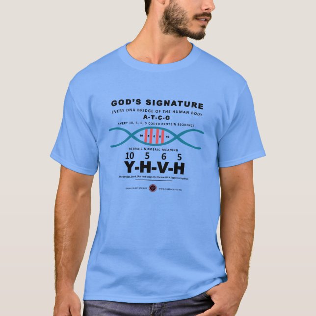 DNA-YHVH-Code T-Shirt (Vorderseite)