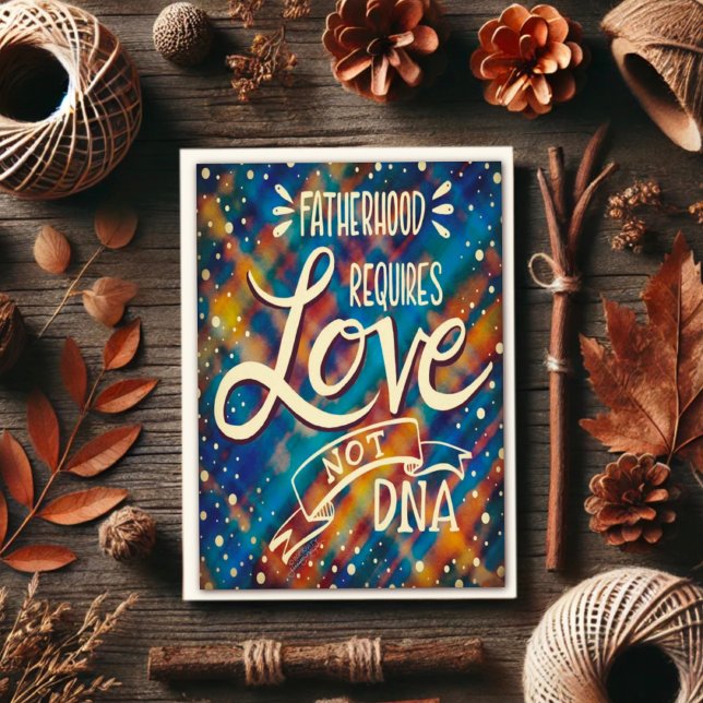 DNA Zitat Vater's Day Modern Stepdad Karte (Von Creator hochgeladen)