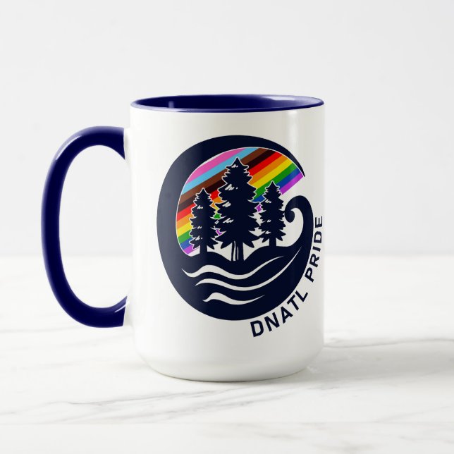 DNATL Pride Regenbogen-Rotwald-Kaffeetasse Tasse (Links)