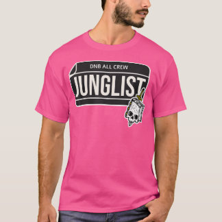 Dnb Music Liquide Dschungel Edm Drum and Bass Skul T-Shirt