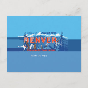 DNC Denver Colorado Postcard Postkarte