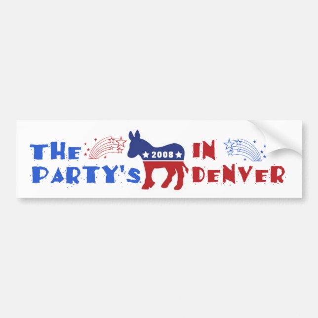 DNC Versammlungs-Denver-Autoaufkleber Autoaufkleber (Vorne)