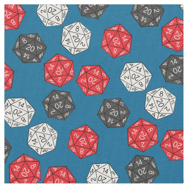 DND 20 Drachen für Sided Dice Game Dungeons Stoff (Nahaufnahme)