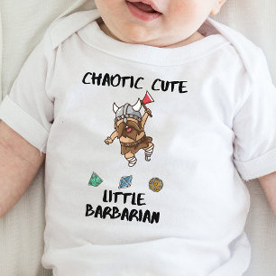 DnD Baby - Chaotic Niedlich Little Barbarian Baby Strampler