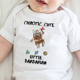 DnD Baby - Chaotic Niedlich Little Barbarian Strampler
