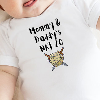 DnD Baby - Mommy & Daddy's Nat 20 Strampler