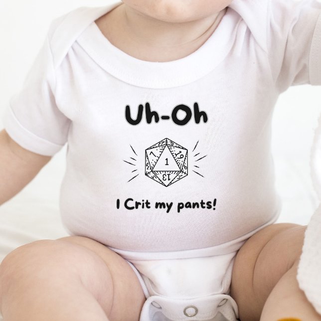 DnD Baby - Oh-Oh, ich krieche meine Hose! Strampler (Von Creator hochgeladen)