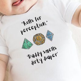 DnD Baby- Roll for Perception Diaper Baby Strampler