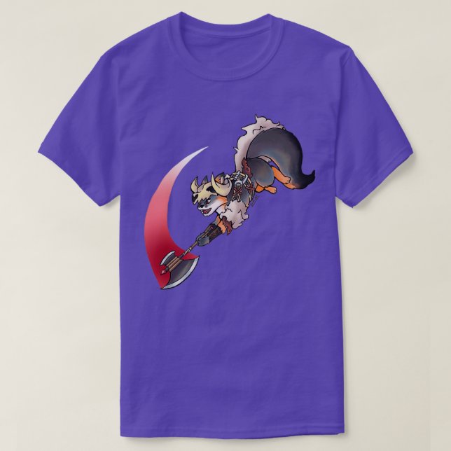 DnD Barbarian Fox T-Shirt (Design vorne)