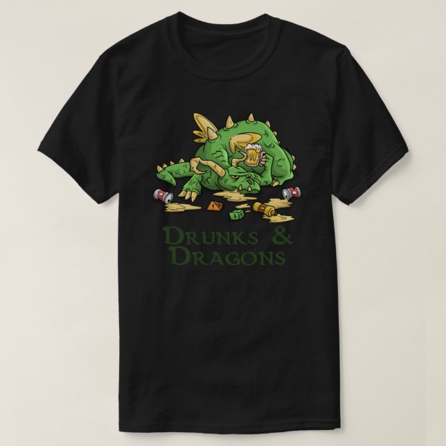 Dnd, Drunks and Dragons Essential T - Shirt.png T-Shirt (Design vorne)