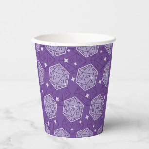 DnD Geburtstagsparty Dungeons & Dragons D20 Dice Pappbecher