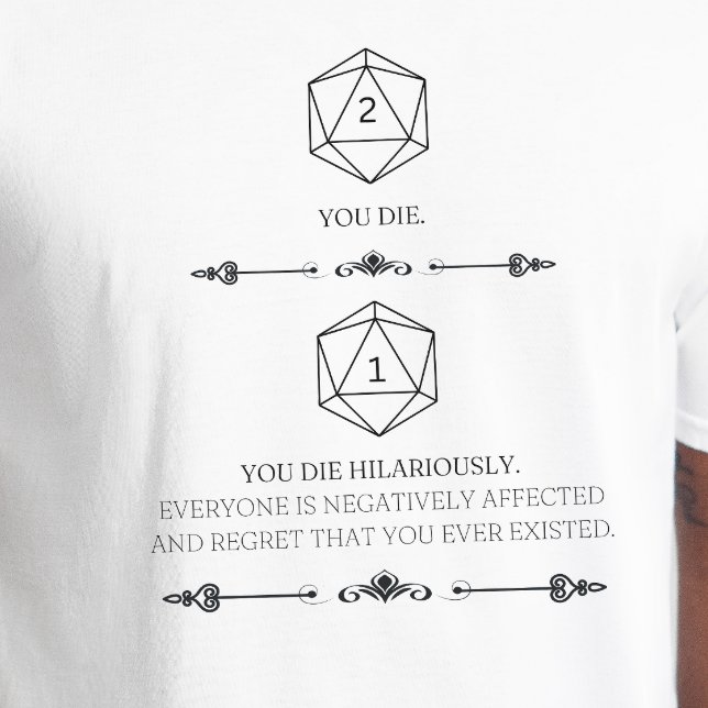 DnD-Shirt - Nat 1 Sie Die Hilar T-Shirt (Von Creator hochgeladen)