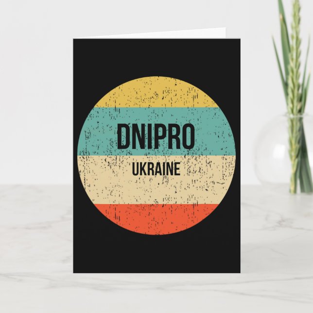 Dnipro Ukraine 3  Karte (Vorderseite)