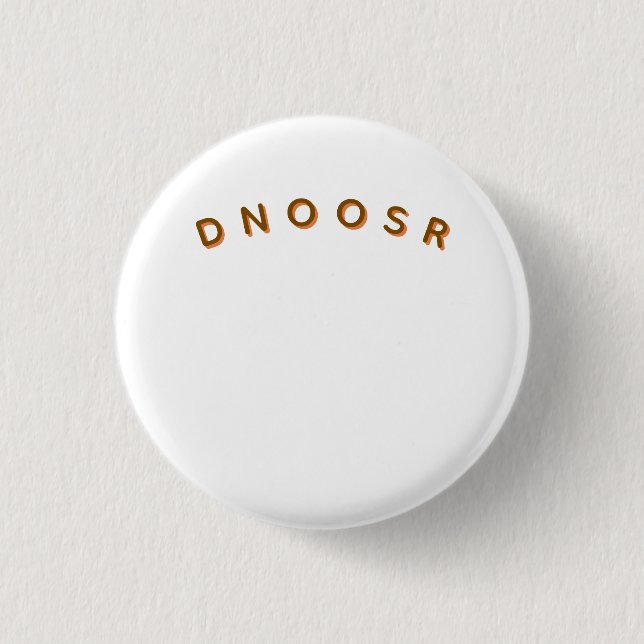 DNOOSR Minimalistische Luxusmarke  Button (Vorderseite)