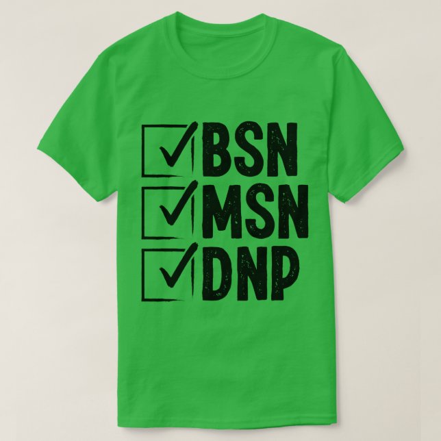 DNP Doctor MSN BSN DNP Nurse DNP Degree Abschluss T-Shirt (Design vorne)