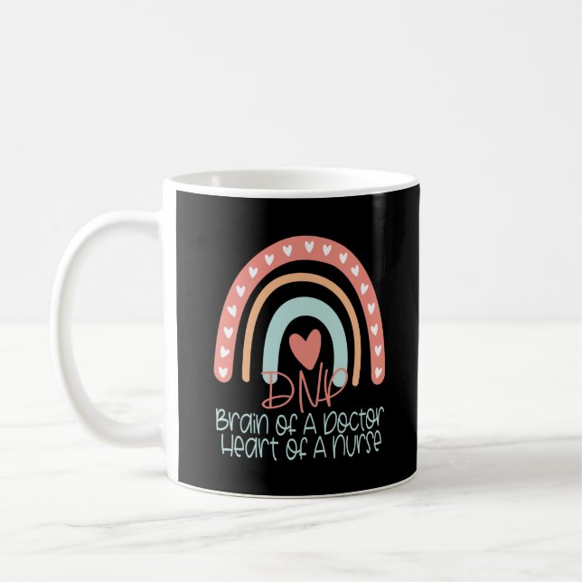 DNP Doktor der Krankenpflege Boho Rainbow  Kaffeetasse (Links)