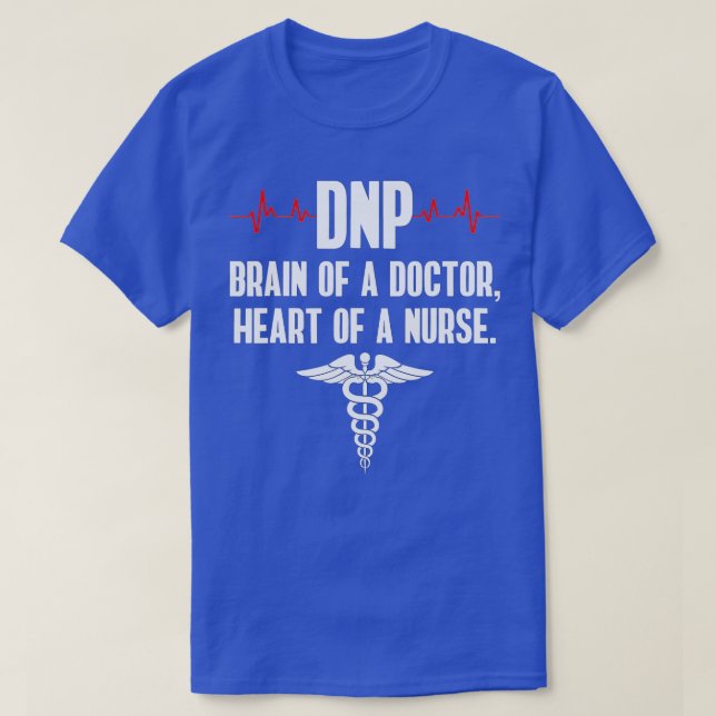 DNP Doktor der Krankenpflege Brain RN Nurse DA1  T-Shirt (Design vorne)