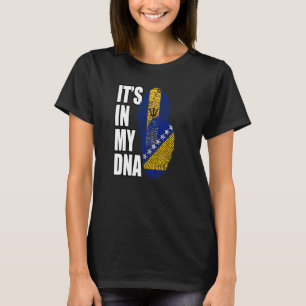 DNS-Flag für bosnische und barbadische Mischung T-Shirt