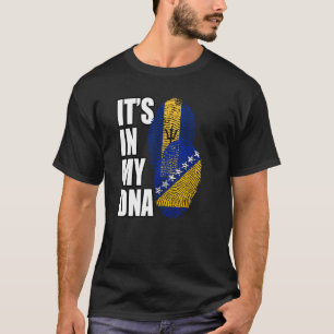 DNS-Flag für bosnische und barbadische Mischung T-Shirt