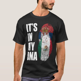 DNS-Flag für das Vintage Erbe Serbiens und Mexikos T-Shirt