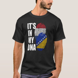 DNS-Flaggen für bosnische und holländische Mischun T-Shirt