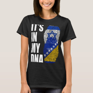 DNS-Flaggen von Bosnien und Israel T-Shirt
