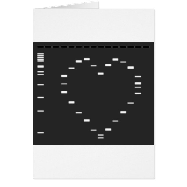 DNS-Herz auf Agarosegel (Vorne)