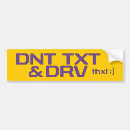 DNT TXT U. DRV AUTOAUFKLEBER